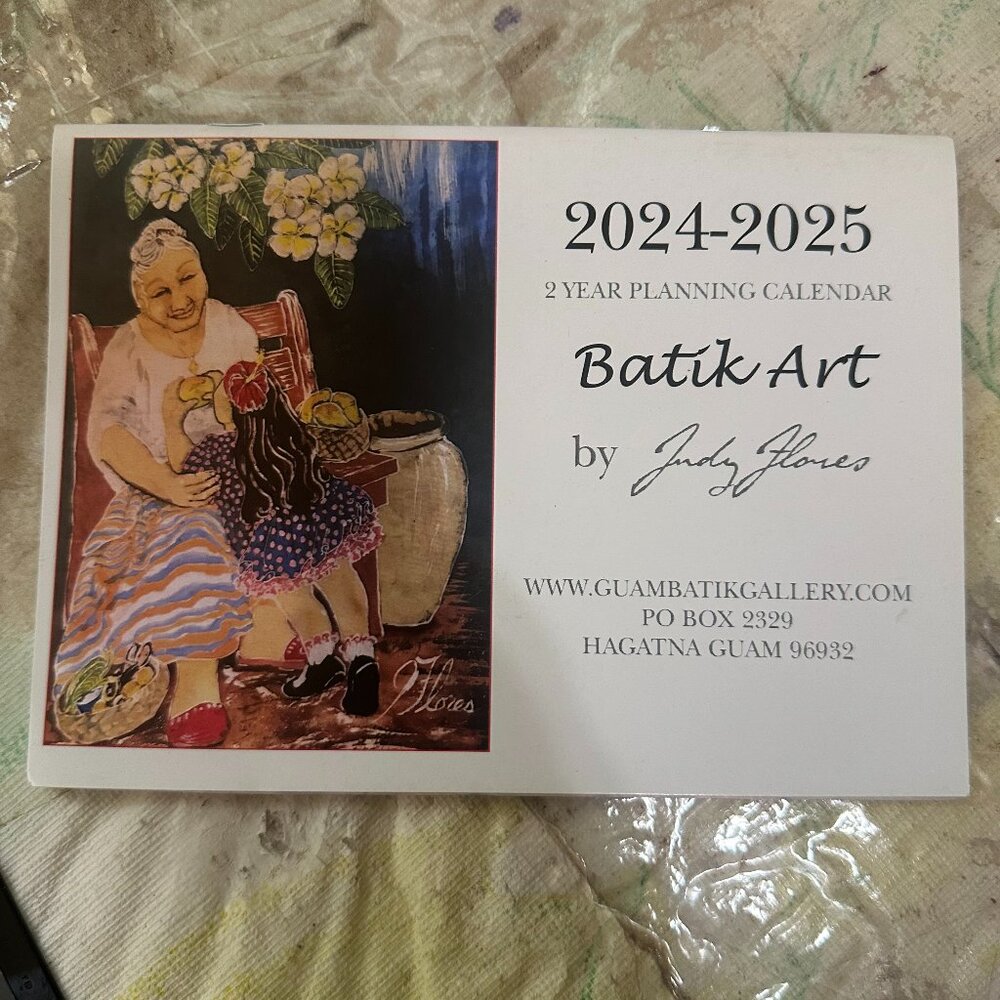 Guam Batik Art Gallery 2024 2025 Planning Calendar Judy Flores 7" x 5"